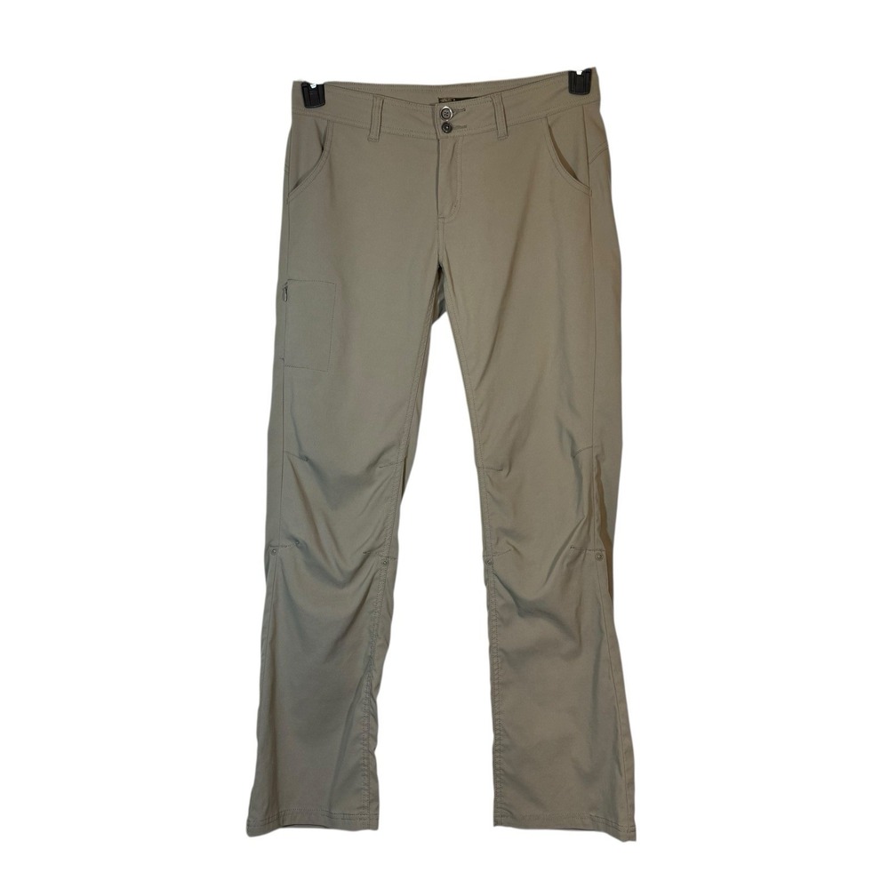 prAna HALLE Straight Leg Nylon Convertible Leg Hiking Camping‎ Pants Sz 8